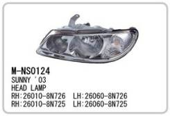 Фара. Nissan Bluebird Sylphy, QNG10, QG10, TG10, FG10, G10 Nissan Sunny