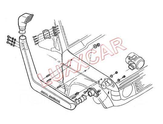Шноркель MITSUBISHI Pajero 2 1991-1996г