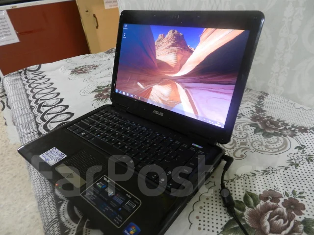 Asus K40IJ. 1,9����, ��� 3072 ��, ���� 250���, WiFi: 1, Bluetooth: 1, ����������� �� 1��. ����