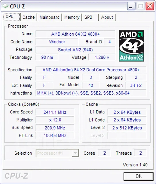 AMD Athlon 64 X2 4600+ ����