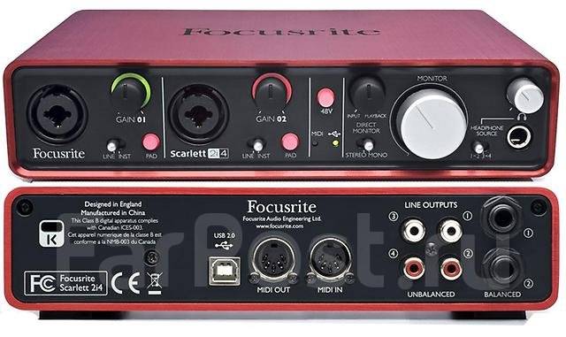 Звуковая карта focusrite scarlett