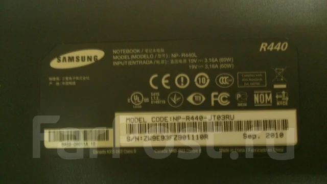 Samsung R440. 2,5����, WiFi: 1, Bluetooth: 1 ����