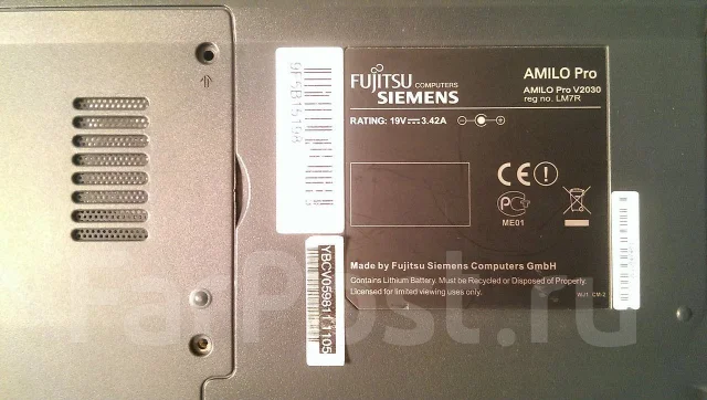 Fujitsu Siemens Amilo. WiFi: 1, Bluetooth: 1 ����