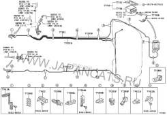 Трубка топливная. Toyota Crown Majesta, GRS184 Toyota Crown, GRS184, GRS204, GRS214 Toyota Mark X, GRX133 Двигатель 2GRFSE