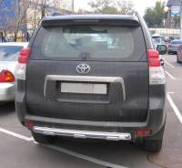 Накладка на бампер. Toyota Land Cruiser Prado