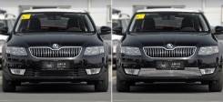 Решетка бамперная. Skoda Rapid