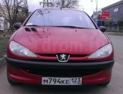 Накладка на бампер. Peugeot 206