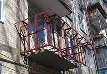 Расширение балкона