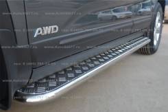 Хромированые пороги на Kia Sorento 2009-