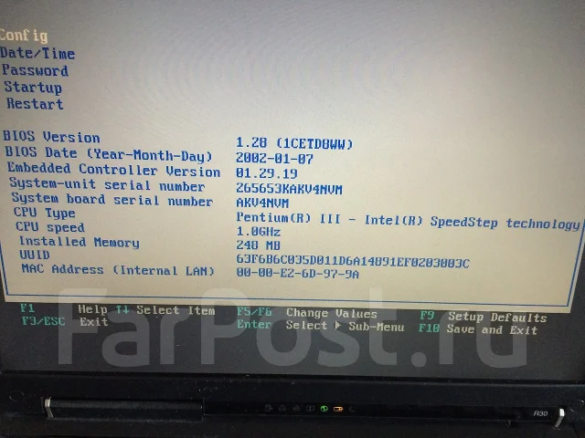 IBM ThinkPad R30. 1����, ��� 256 �� � ������, ���� 30��� ����
