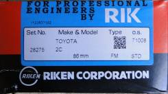 Кольца поршневые. Toyota: Vista, Model-F, Town Ace, Carina II, Lite Ace, Master Ace Surf, Carina, Corona, Camry Двигатели: 2CT, 2CTL, 2C, 2CL, 4AL, 2C...