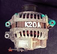 Генератор. Honda Stream, RN4, RN3 Honda CR-V, RD4, RD5, RD6 Honda Stepwgn, RF3, RF4, RF5 Двигатель K20A