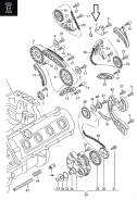 Натяжитель цепи. Audi: A6 allroad quattro, A8, A4, S6, Q7, R8, A6, S8, RS4, S4 Двигатели: ASB, AUK, BNG, BPP, BSG, ASE, ASN, BBJ, BDX, BFL, BFM, BGK...