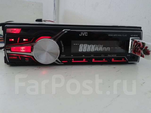 USB/MP3/iPod проигрыватель JVC KD-X215, в наличии. Цена: 1 800₽ во  Владивостоке