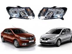 Фара. Renault Logan, L8 Renault Sandero, 5S Двигатели: H4M, K4M, K7M, D4F