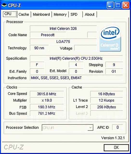 Intel Celeron D 326 ����