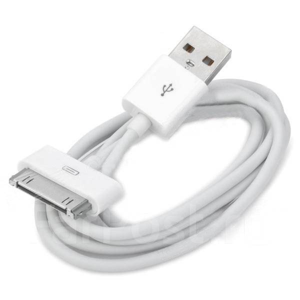 USB кабель провод зарядка для iPhone 4 4s айфон iPad GSMIN С30 разъем Apple 30 pin (Зеленый)