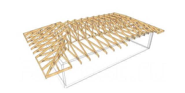 Деревянные фермы для крыши 8 метров чертежи