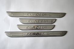Накладка на порог. Toyota Corolla