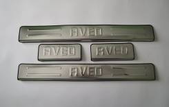 Накладка на порог. Chevrolet Aveo