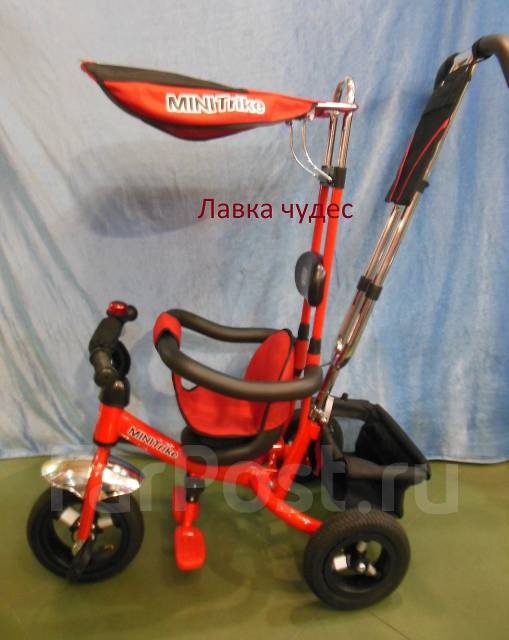 Велосипед-каталка Лексус MINI Trike красный колеса-резина 10*8 ...