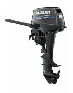 Suzuki. 15,00 л.с., 2х тактный, бензин, нога S (381 мм), Год: 2016 год