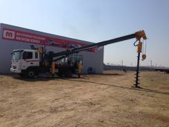 Hyundai Mega Truck. Автобуровая Hyundai Truck(Junjin SA-040S), 6 606 куб. см.