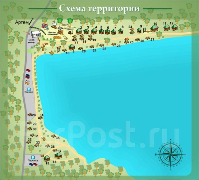 Пасторское озеро карта