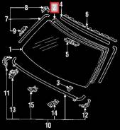 Уплотнитель лобового стекла. Toyota Corolla Toyota 4Runner, LN106, RN106, YN135, RN110, RN130, RN120, VZN105, RN80, RN90, VZN95, VZN85, VZN131, RN101...