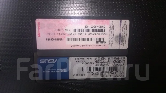 Asus K53SD. 2,2����, ��� 4 ��, ���� 500���, WiFi: 1, Bluetooth: 1, ����������� �� 4��. ����
