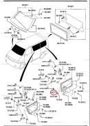 Скоба, крепление окна, держатель стекла нижнее Mazda Bongo Friendee (3650)