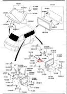 Скоба, крепление окна, держатель стекла верхнее Mazda Bongo Friendee (3651)