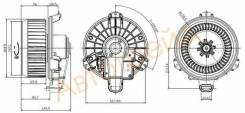 Мотор печки. Toyota: Alphard, Venza, Highlander, Avalon, Camry, Kluger V Lexus RX300 Lexus RX270