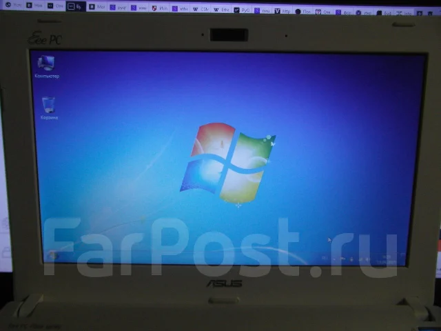 Asus Eee PC 1025C. 1,8����, ��� 4 ��, ���� 320���, WiFi: 1, Bluetooth: 1, ����������� �� 6��. ����