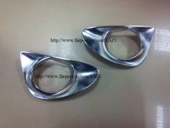 Ободок противотуманной фары. Toyota Vitz, NSP135, NCP131, NSP130, KSP130 Двигатели: 1NZFE, 1NRFE, 1NRFKE, 1KRFE