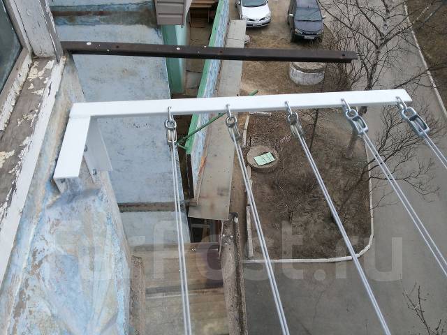 Установка сушилки на балкон | Как установить сушилку на балконе