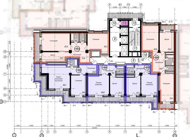 Планировки квартир хабаровск Продам 2-комн. квартиру в новостройке "Голден Кейс"!!! - Купить 2-комнатная квар