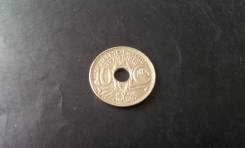 Франция. Нечастые 10 сантимов 1939 года. Все лоты от 1 рубля!