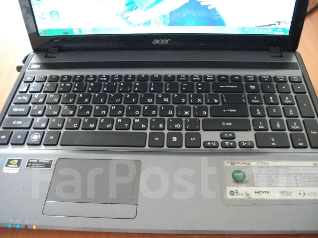 Acer Aspire 5755G. 2����, ��� 8 ��, ���� 750���, WiFi: 1, Bluetooth: 1, ����������� �� 2��. ����
