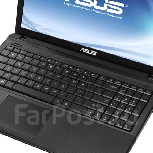 Asus X55A. 2,4����, ��� 2048 ��, ���� 320���, WiFi: 1, Bluetooth: 1, ����������� �� 4��. ����