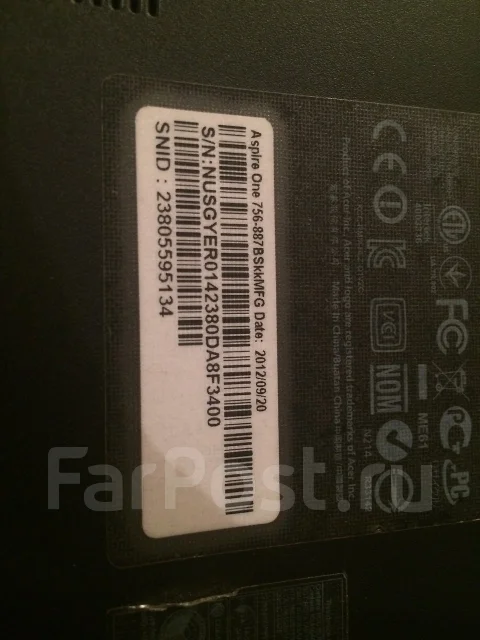 Acer Aspire One 756. 1,5����, WiFi: 1 ����