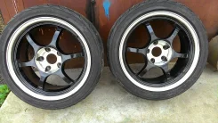 Black Racing. 8.0x17", 5x114.30, ET38
