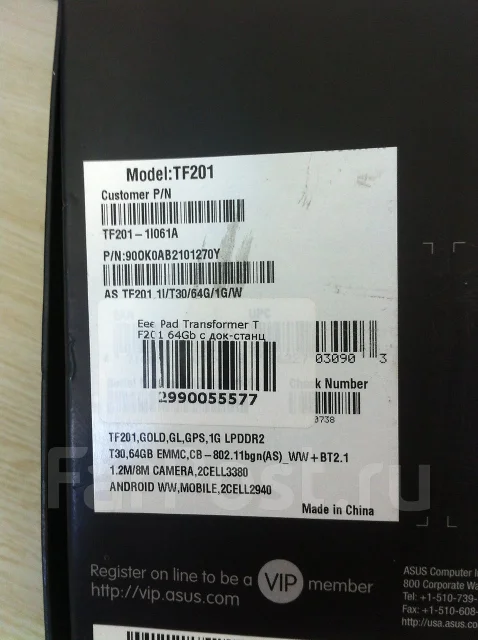 Asus Eee Pad Transformer Prime 64Gb ����