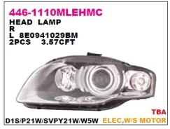 ���� AUDI (A4), 06-08 xenon D1S, ��������� 446-1110L-MLEHMC, 446-1110R-MLEHMC, 8E0941029BM ����