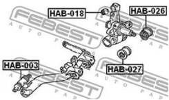 Сайлентблок подвески. Honda: Civic Hybrid, CR-V, Civic Ferio, Civic, CR-V I-CTDI, Stream, Integra, Element Двигатели: LDA1, LDA, D15B, D17A, D17A8, D1...