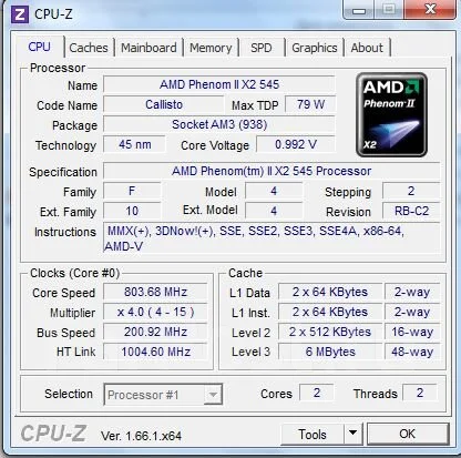 AMD Phenom II X2 ����