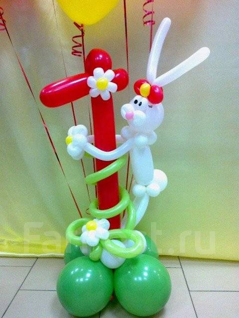 Из воздушных цифры класс шаров видео мастер