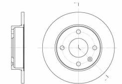 Диск тормозной. Ford Fiesta Ford Orion Ford Escort Ford Fiesta Courier