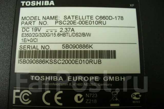 Toshiba Satellite C660D-178. ��� 2048 ��, WiFi: 1 ����