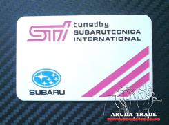 Табличка. Subaru